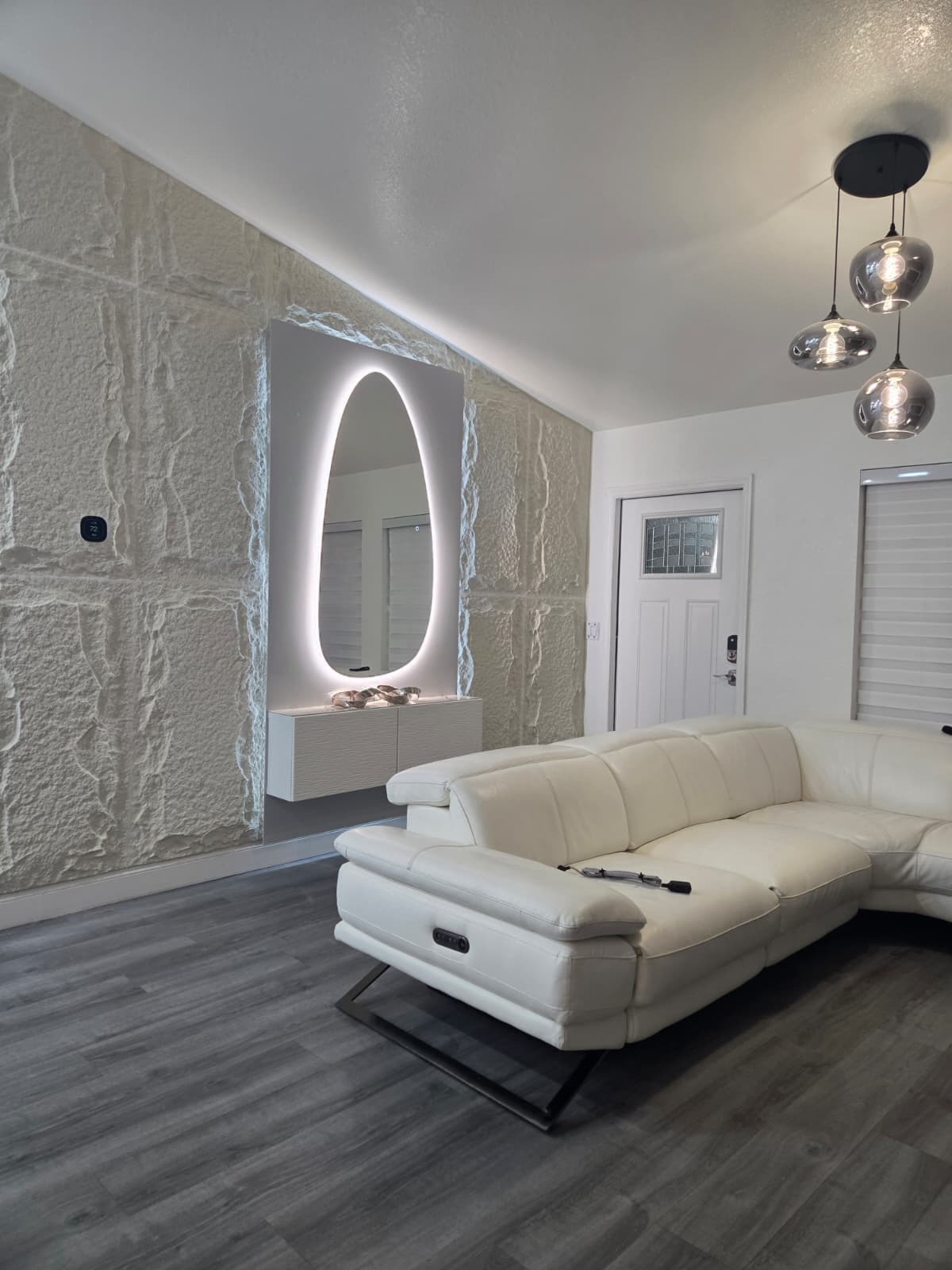 Custom Accent Walls & Bath Details after